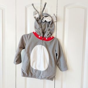 Grey Bulldog Costume size 24m Carters Halloween Fleece‎ Coat
